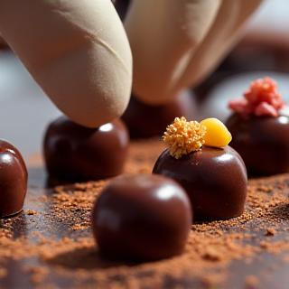Schokoladen Artisan Pralinen Trüffel Herstellung