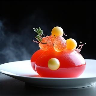 Moderne Dessert Innovation Molekulargastronomie