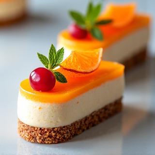 Pflanzliche vegane Patisserie Desserts